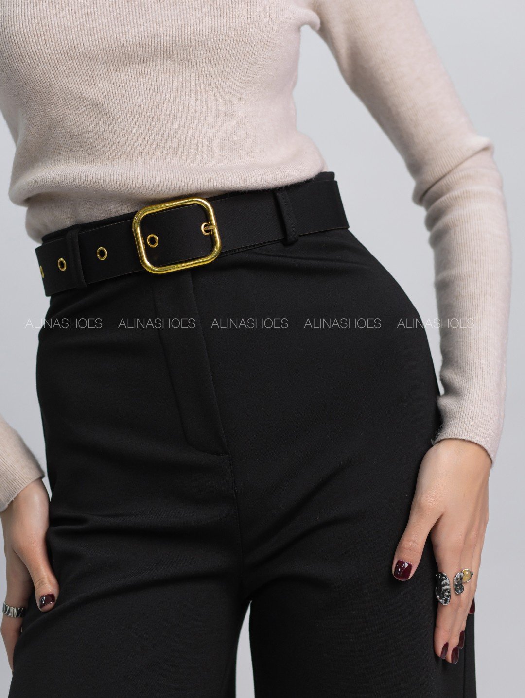 Повседневные брюки alinashoes черный купить,NaN
