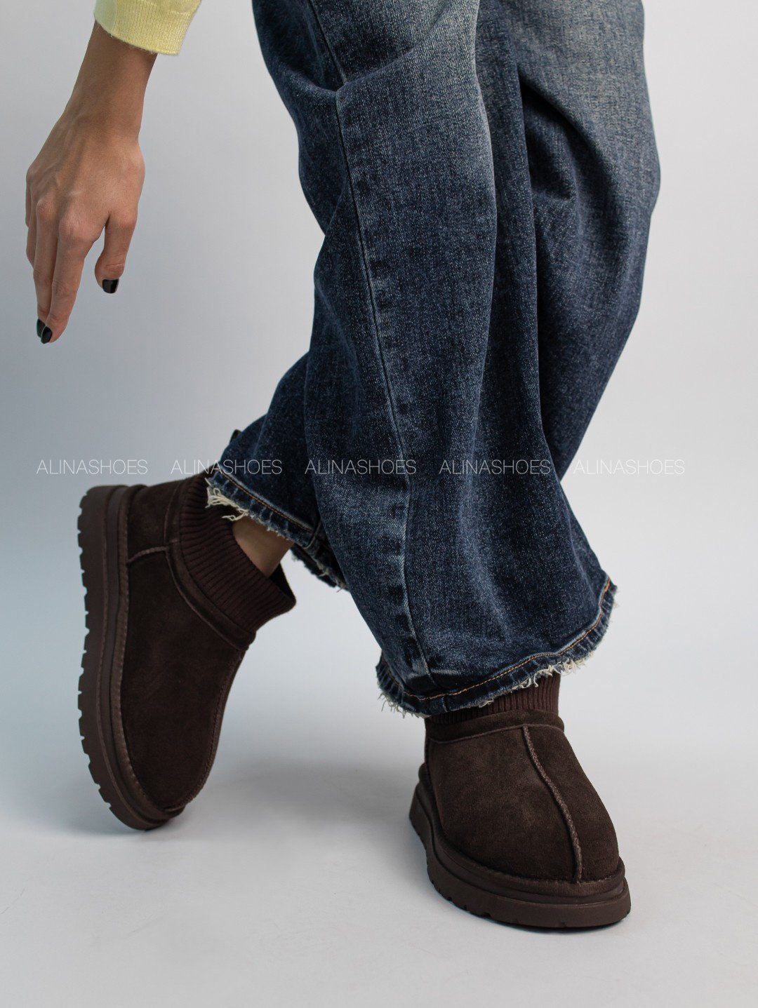 Угги alinashoes коричневый купить,NaN