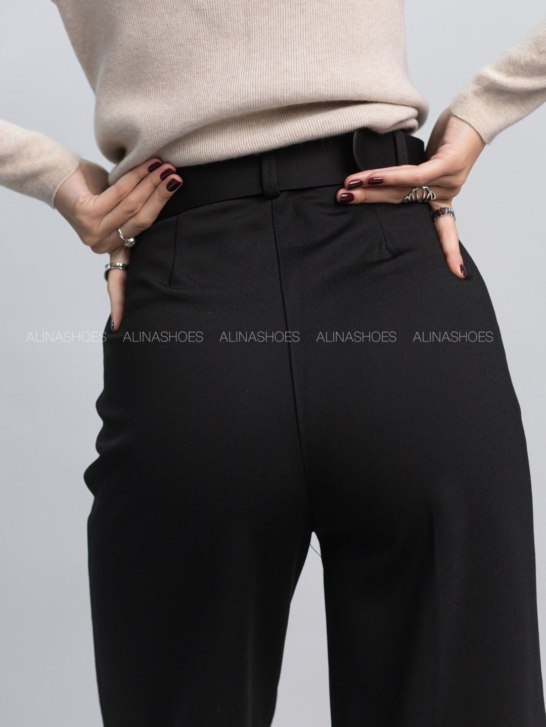 Повседневные брюки alinashoes черный купить,NaN
