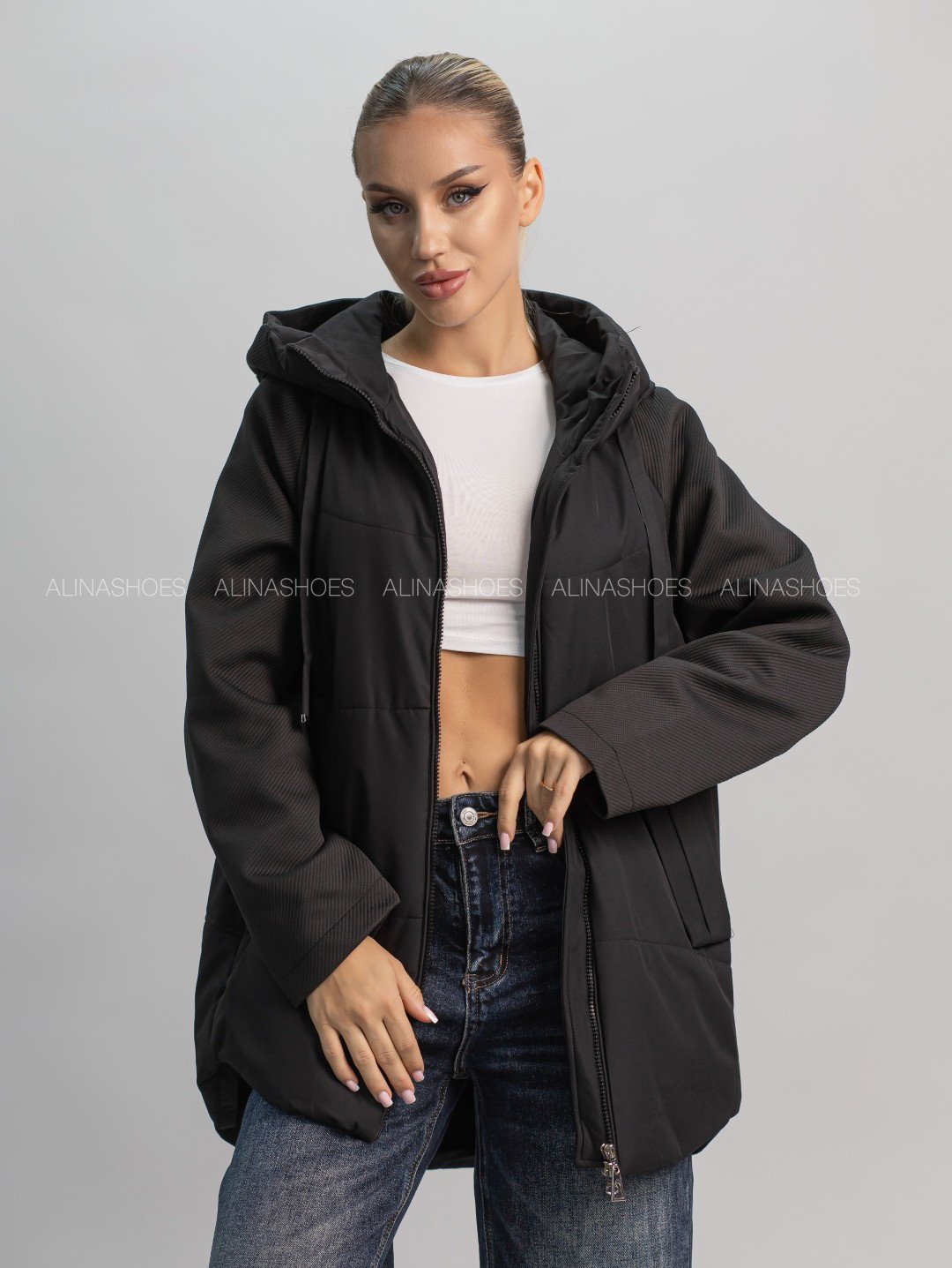 Зимняя куртка alinashoes черный купить,NaN