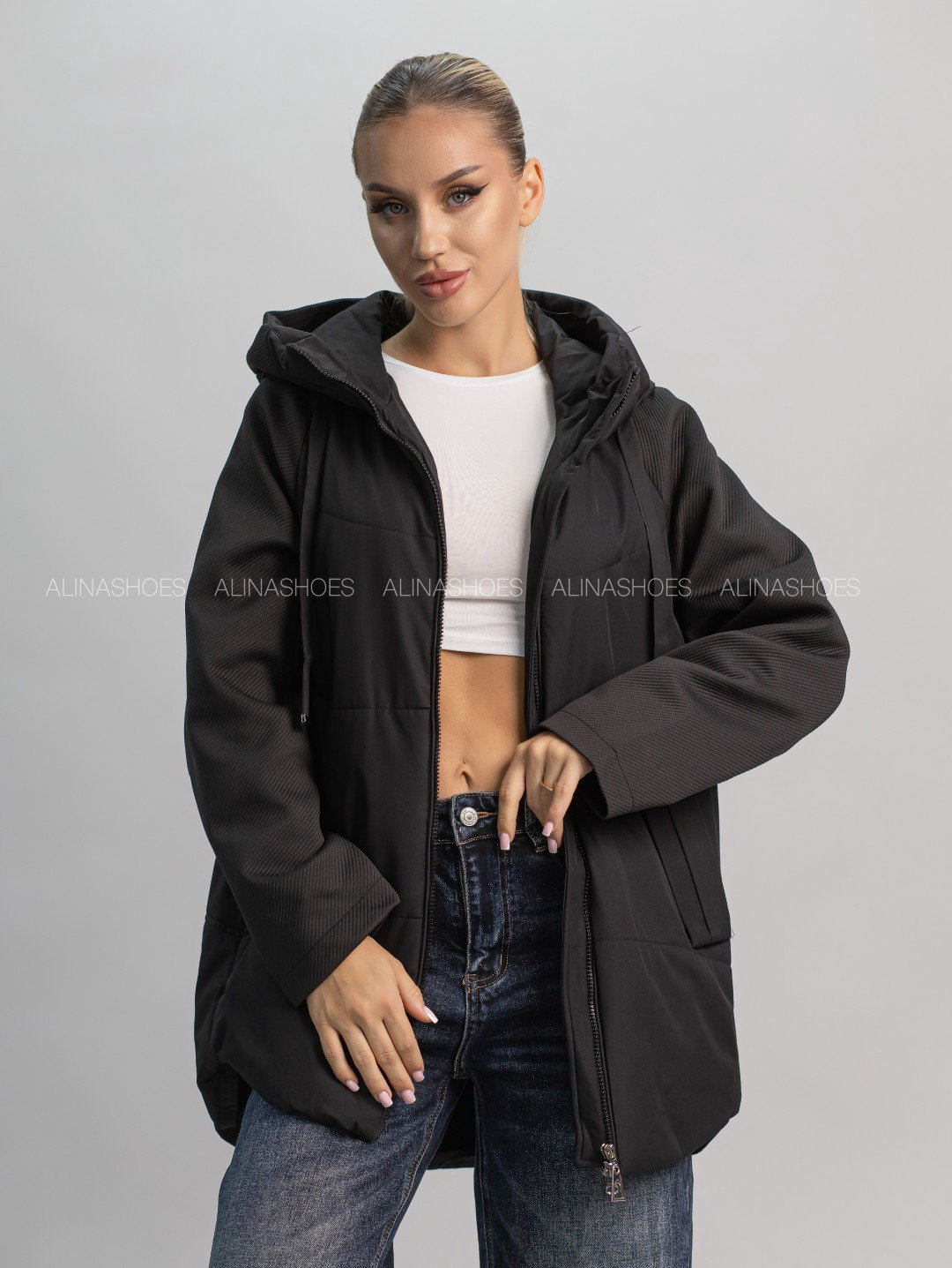 Зимняя куртка alinashoes черный купить,NaN