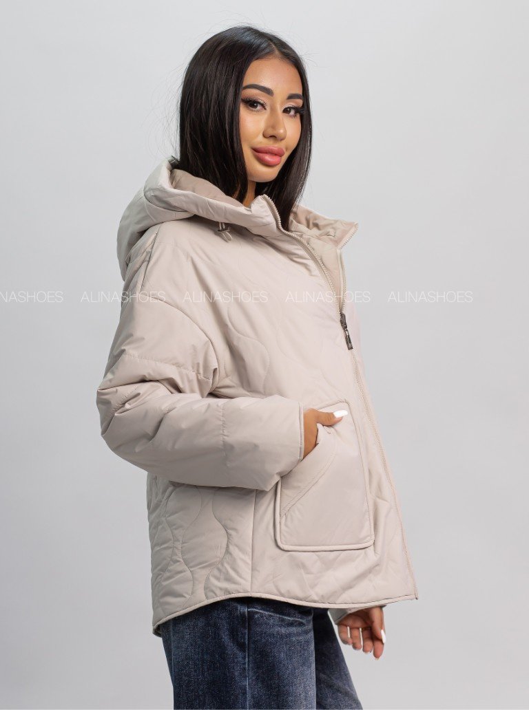 Демисезонная куртка alinashoes светло-бежевый купить,NaN