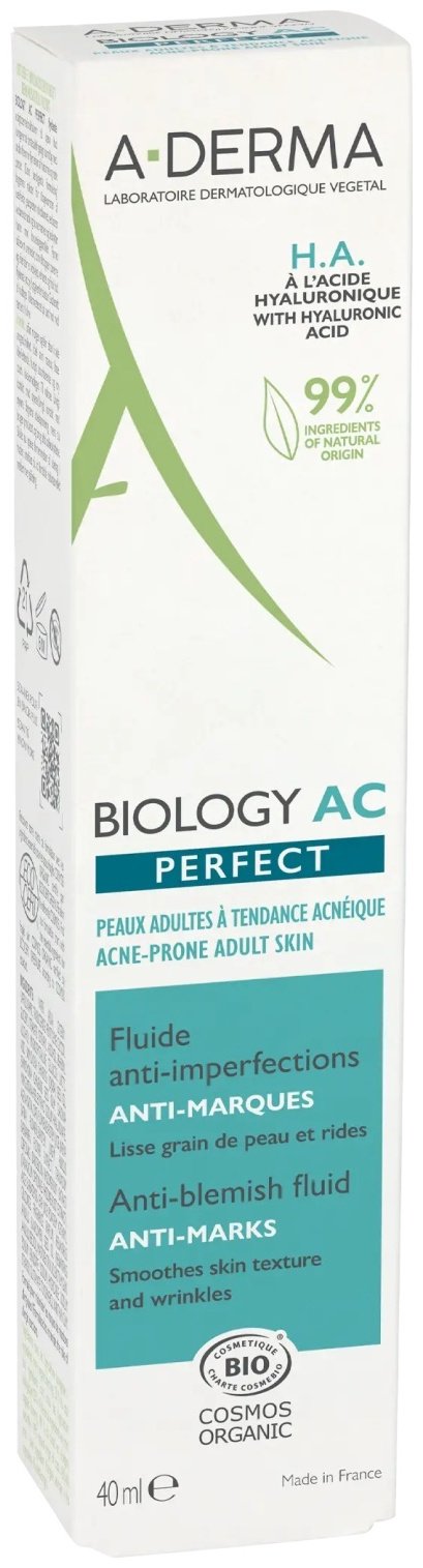 A-DERMA флюид Biology-AC Perfect для лица 40 мл купить,NaN