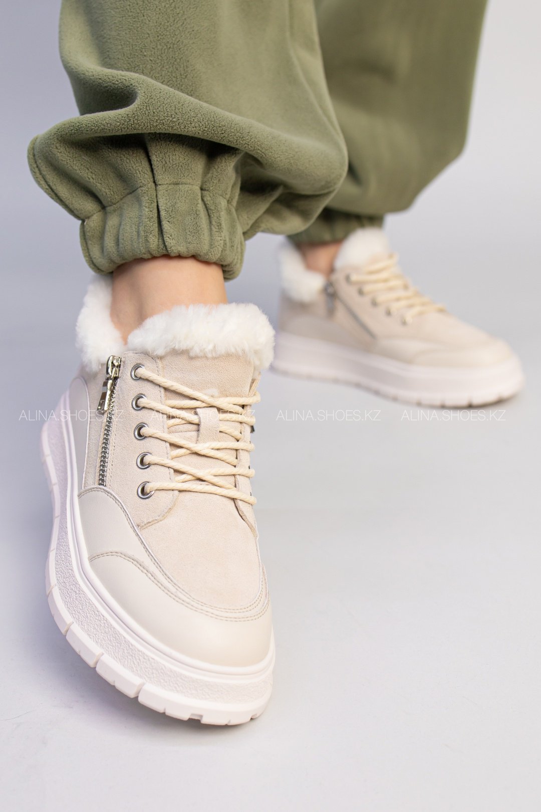 Кроссовки alinashoes кроссовки бежевый купить,NaN