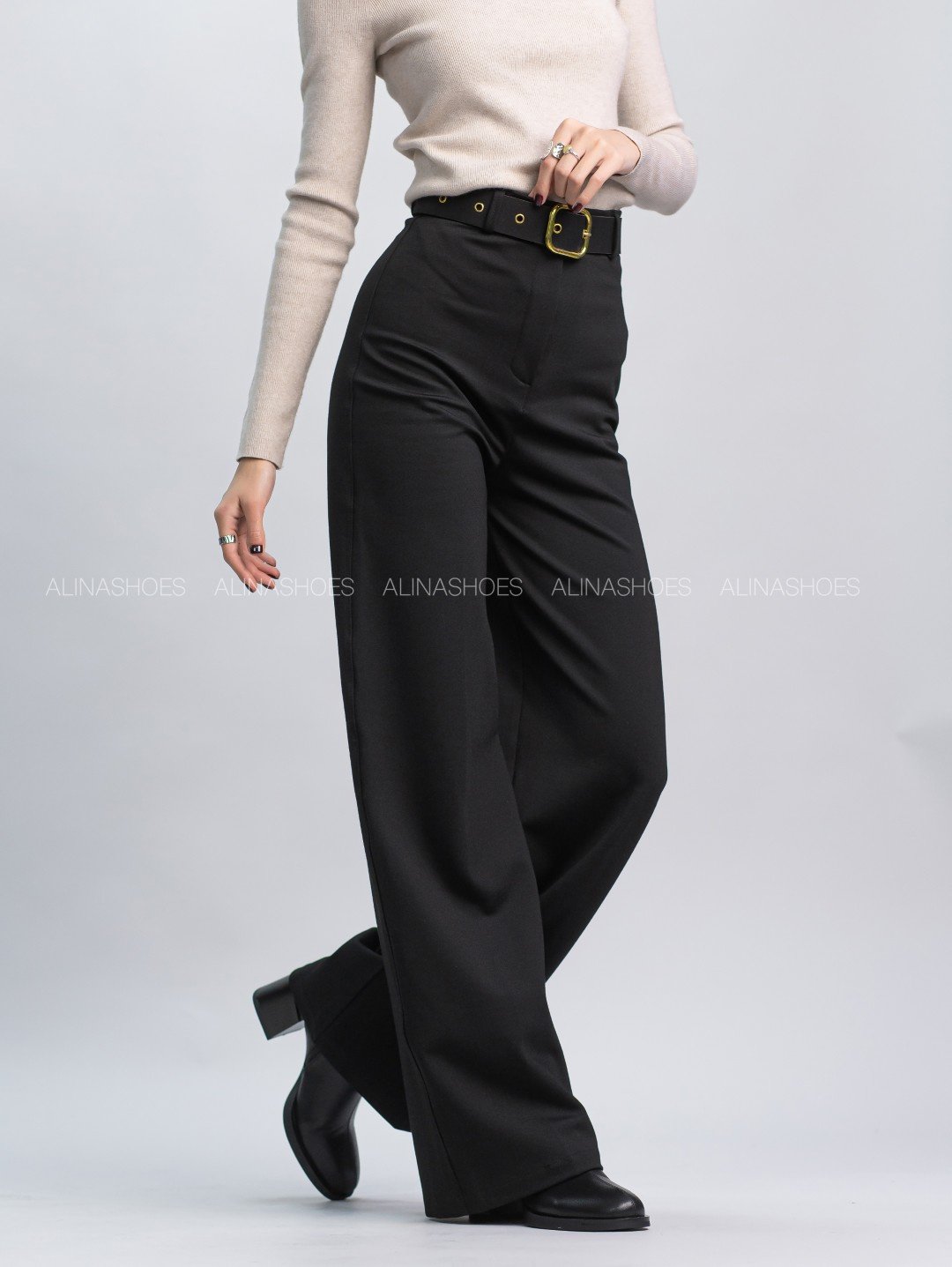 Повседневные брюки alinashoes черный купить,NaN