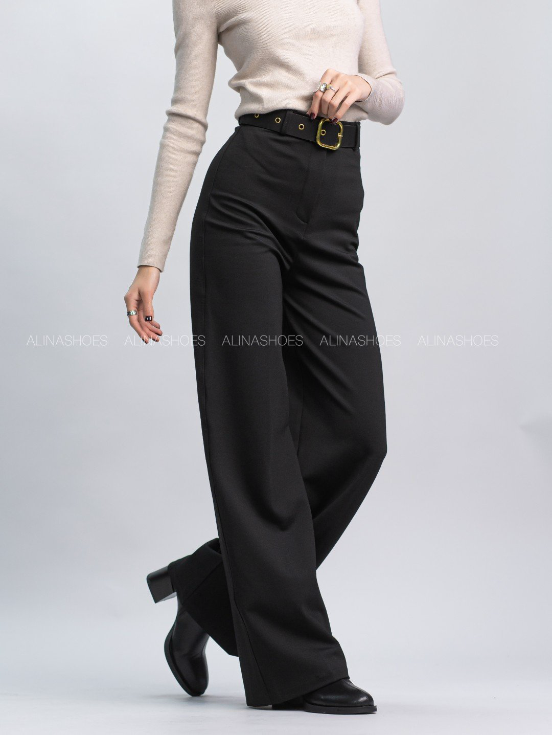 Повседневные брюки alinashoes черный купить,NaN