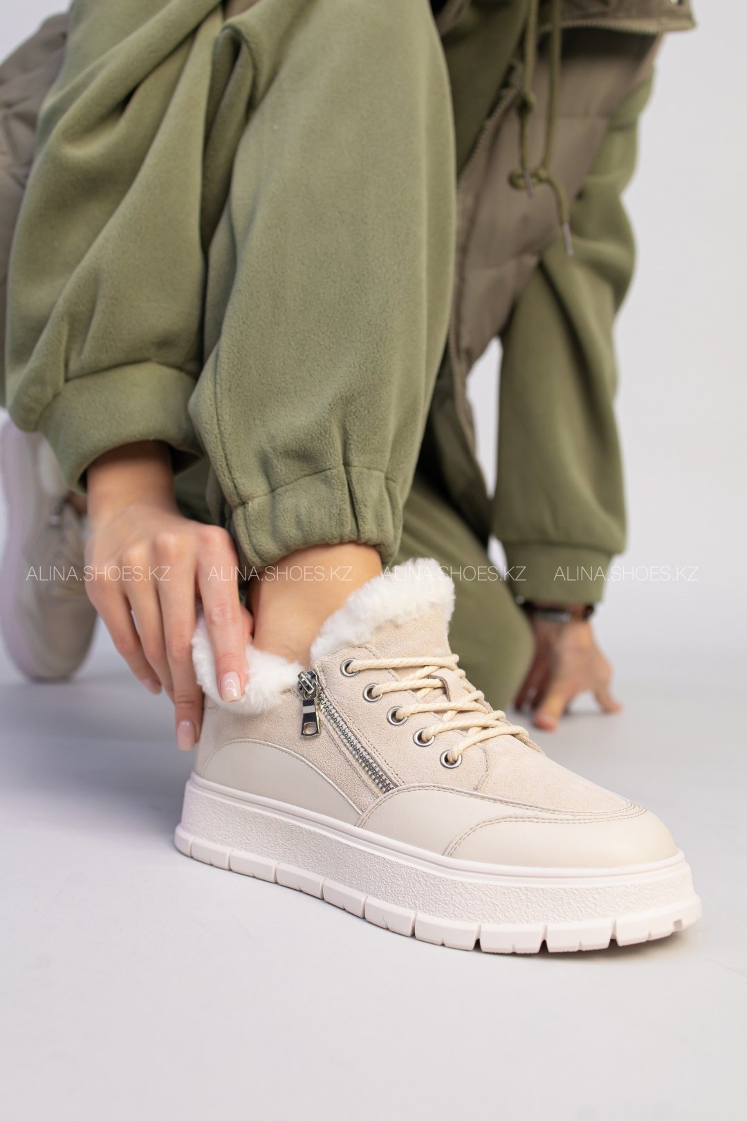 Кроссовки alinashoes кроссовки бежевый купить,NaN