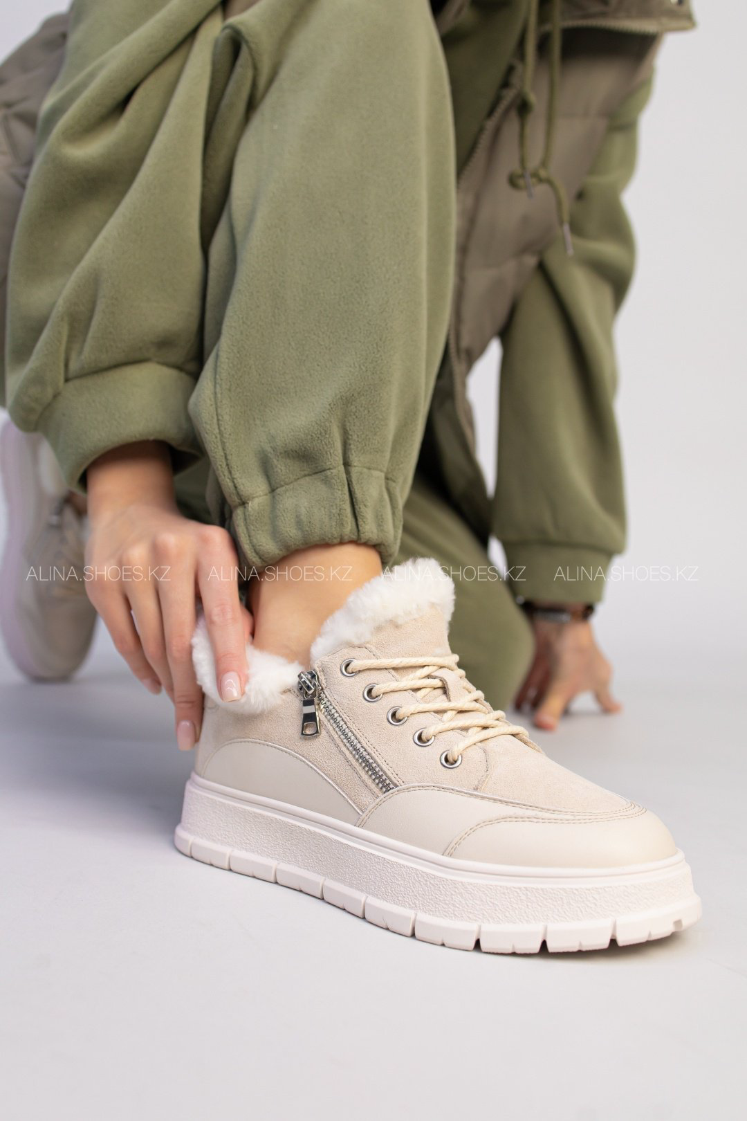 Кроссовки alinashoes кроссовки бежевый купить,NaN