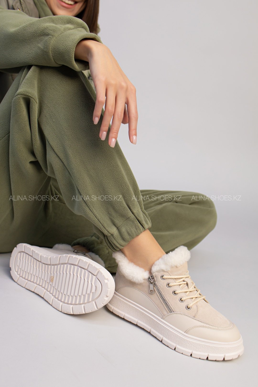 Кроссовки alinashoes кроссовки бежевый купить,NaN