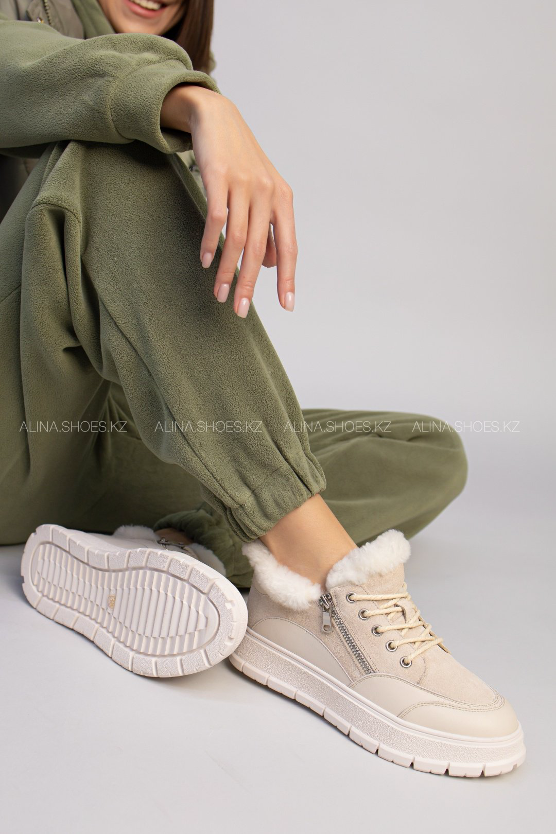 Кроссовки alinashoes кроссовки бежевый купить,NaN