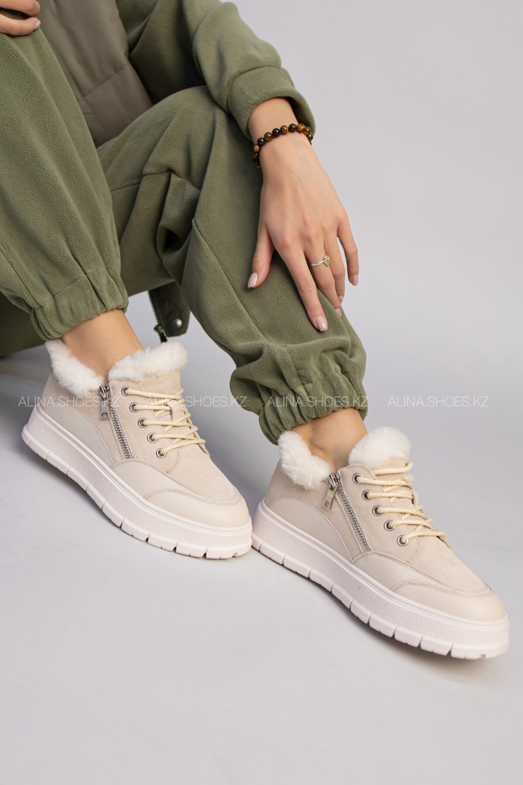 Кроссовки alinashoes кроссовки бежевый купить,NaN