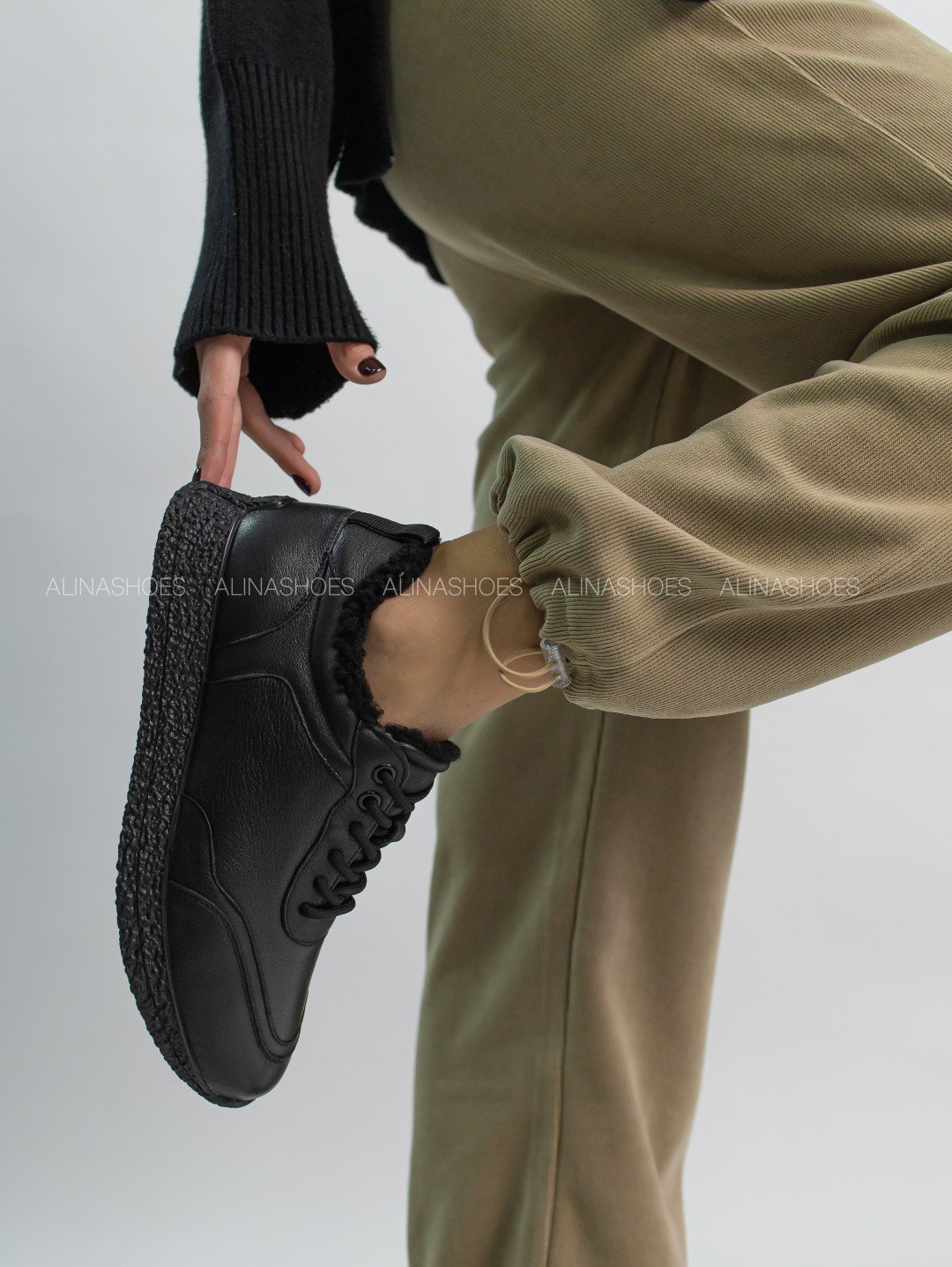 Кроссовки alinashoes черный купить,NaN