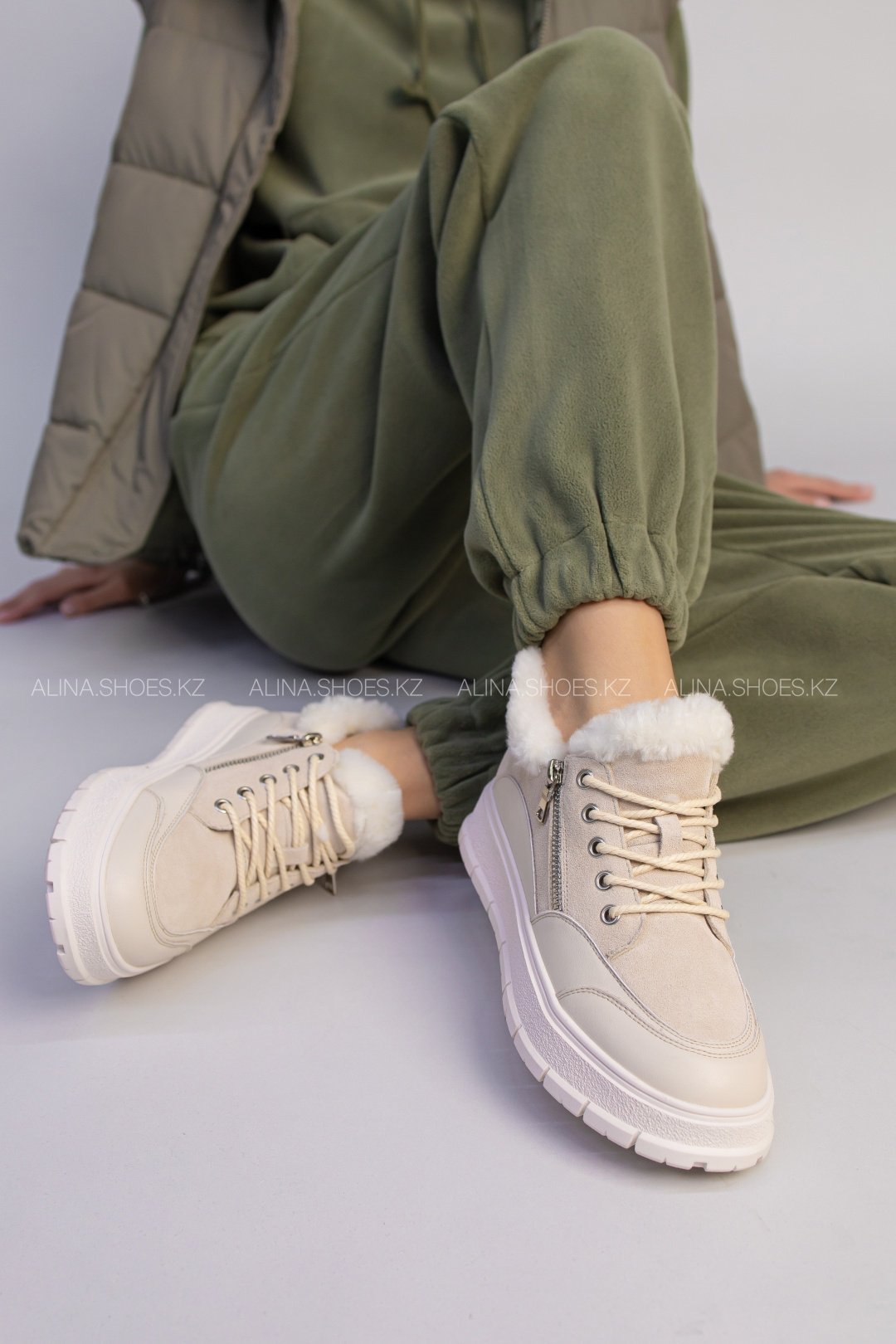 Кроссовки alinashoes кроссовки бежевый купить,NaN