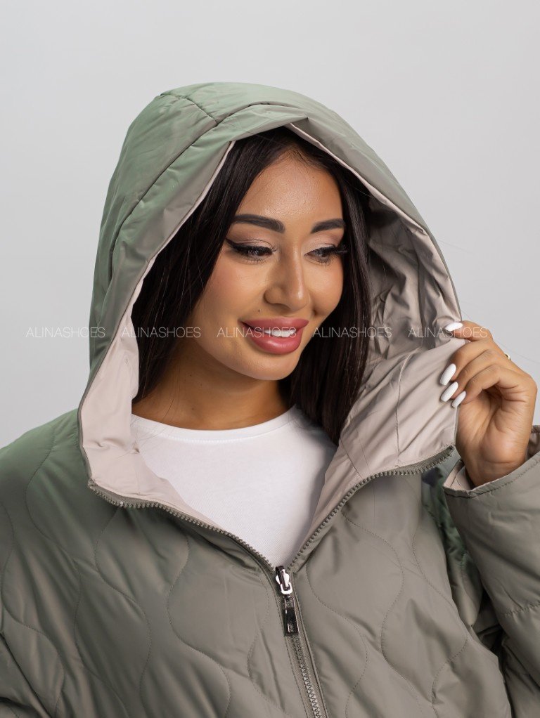 Демисезонная куртка alinashoes хаки купить,NaN