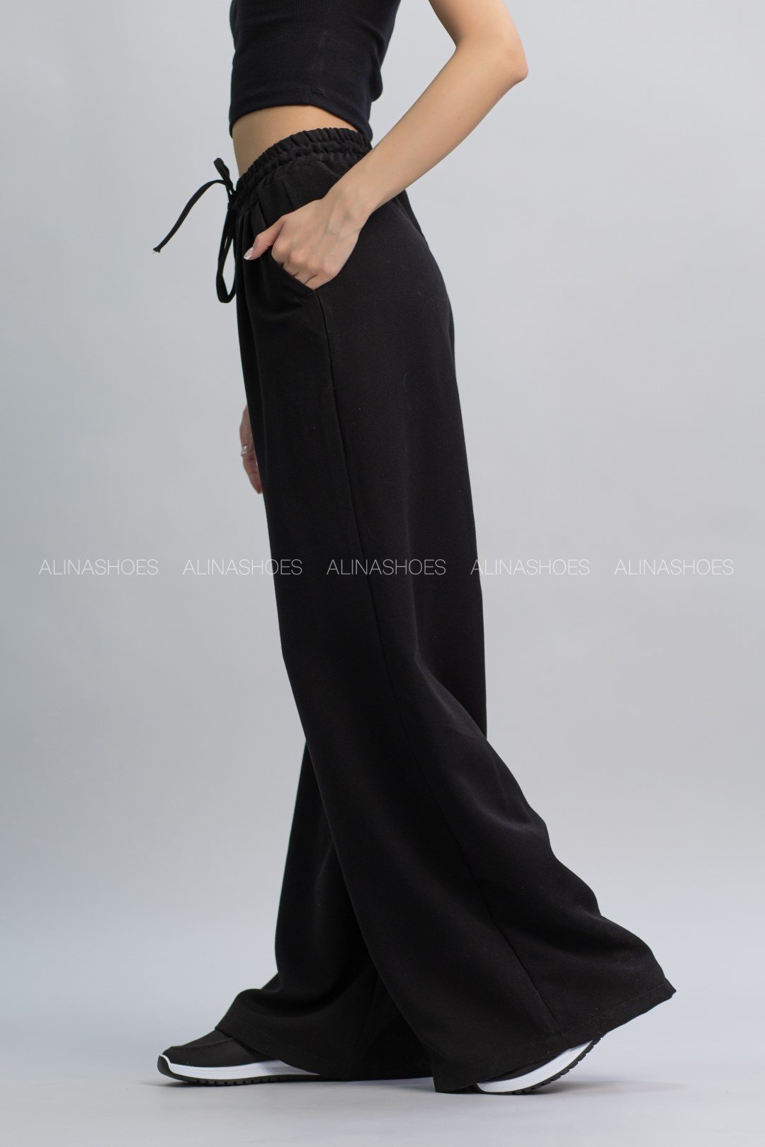 Повседневные брюки alinashoes черный купить,NaN