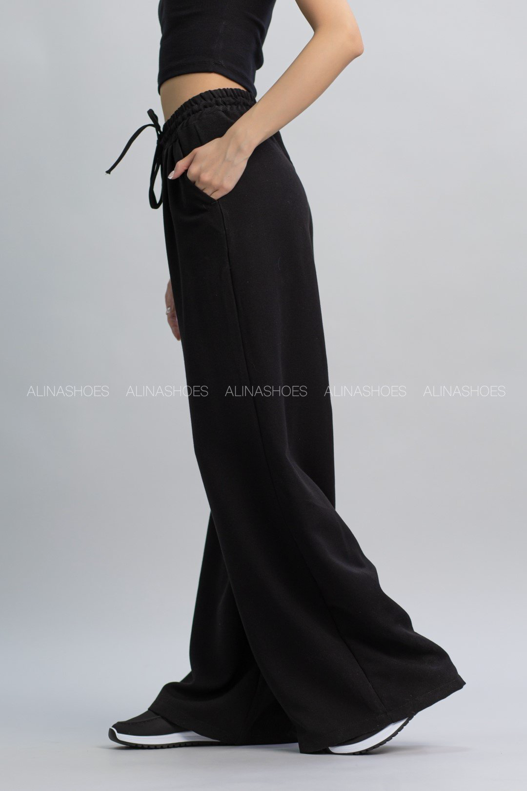 Повседневные брюки alinashoes черный купить,NaN