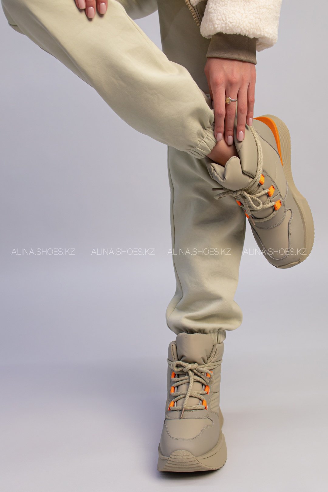 Дутики alinashoes хаки купить,NaN