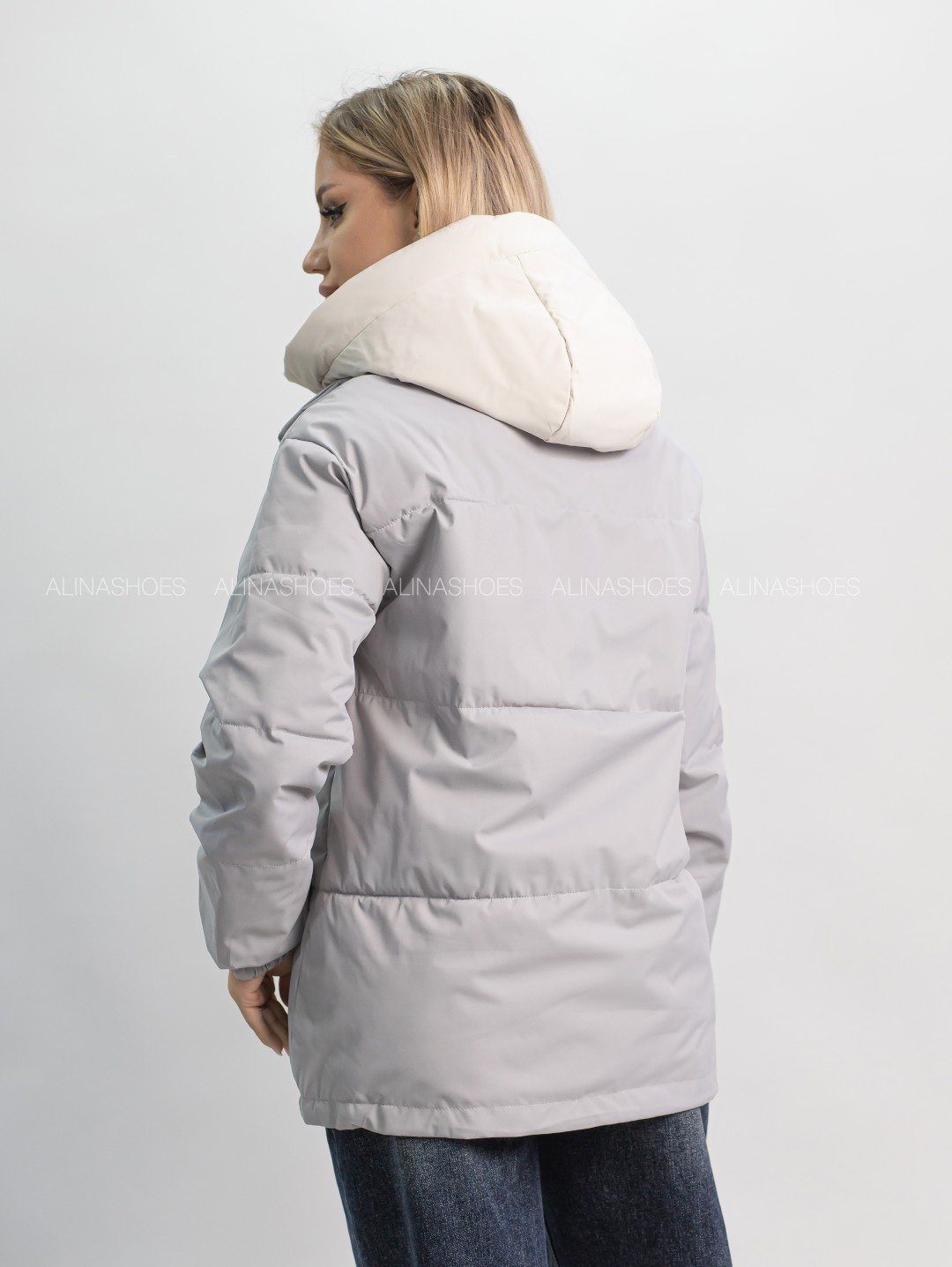 Демисезонная куртка alinashoes серый купить,NaN