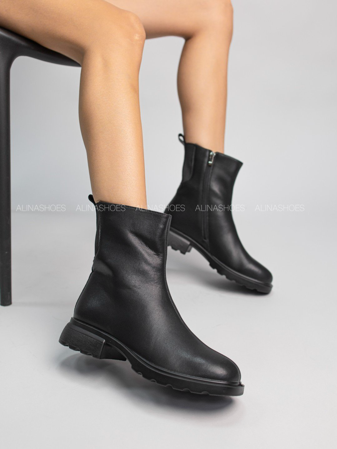 Ботинки alinashoes black 39 купить,NaN