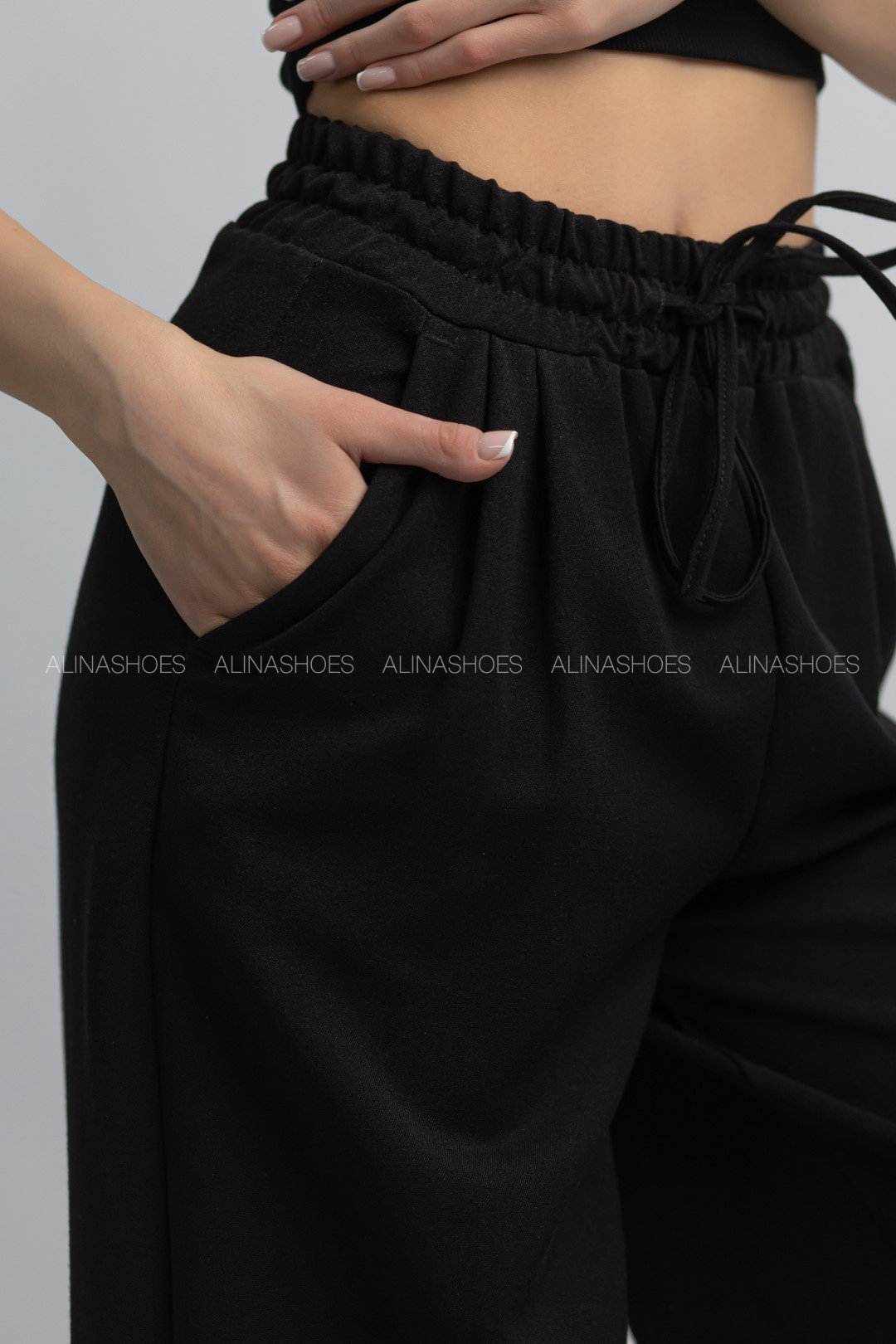 Повседневные брюки alinashoes черный купить,NaN