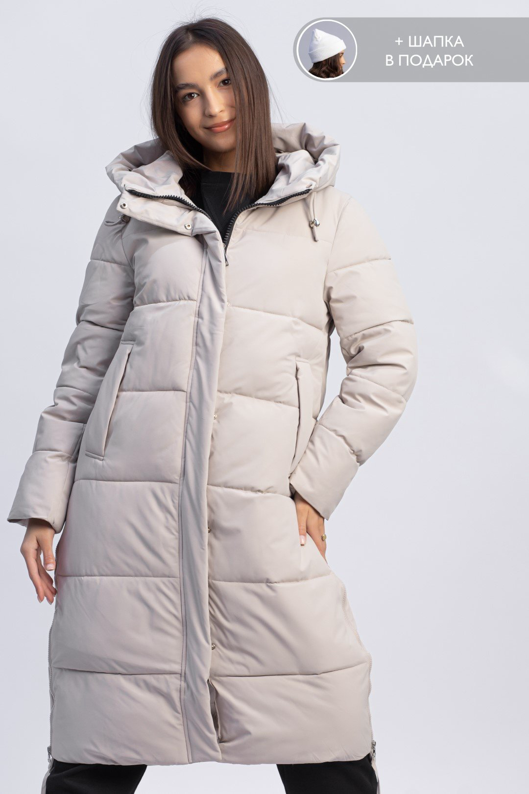 Зимняя куртка alinashoes бежевый купить,NaN