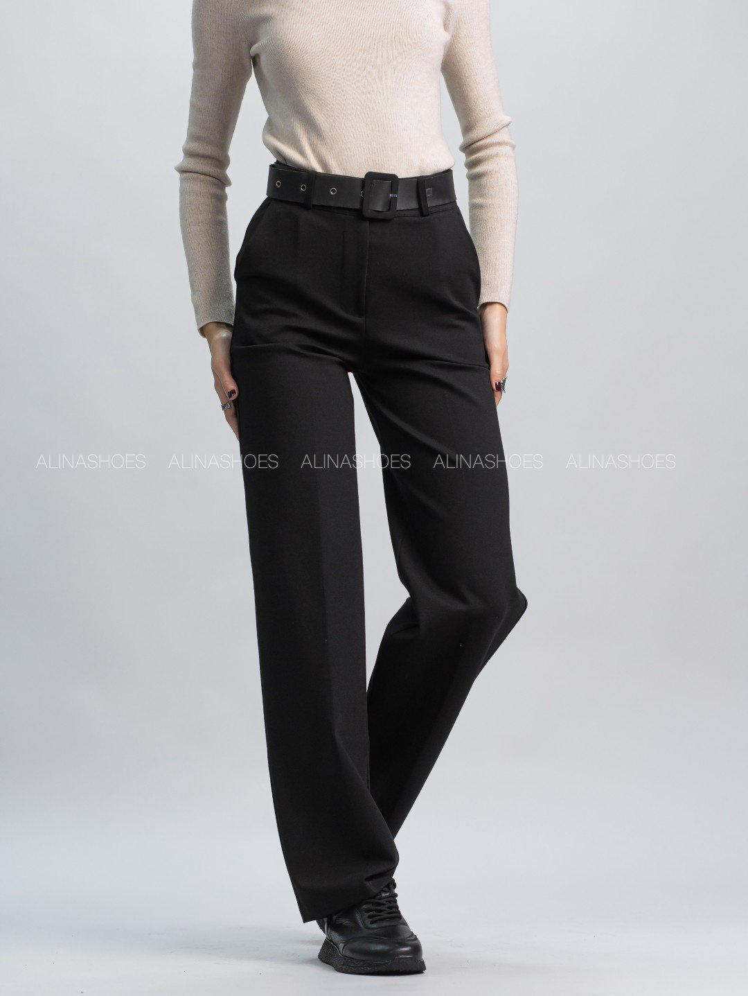 Повседневные брюки alinashoes черный купить,NaN