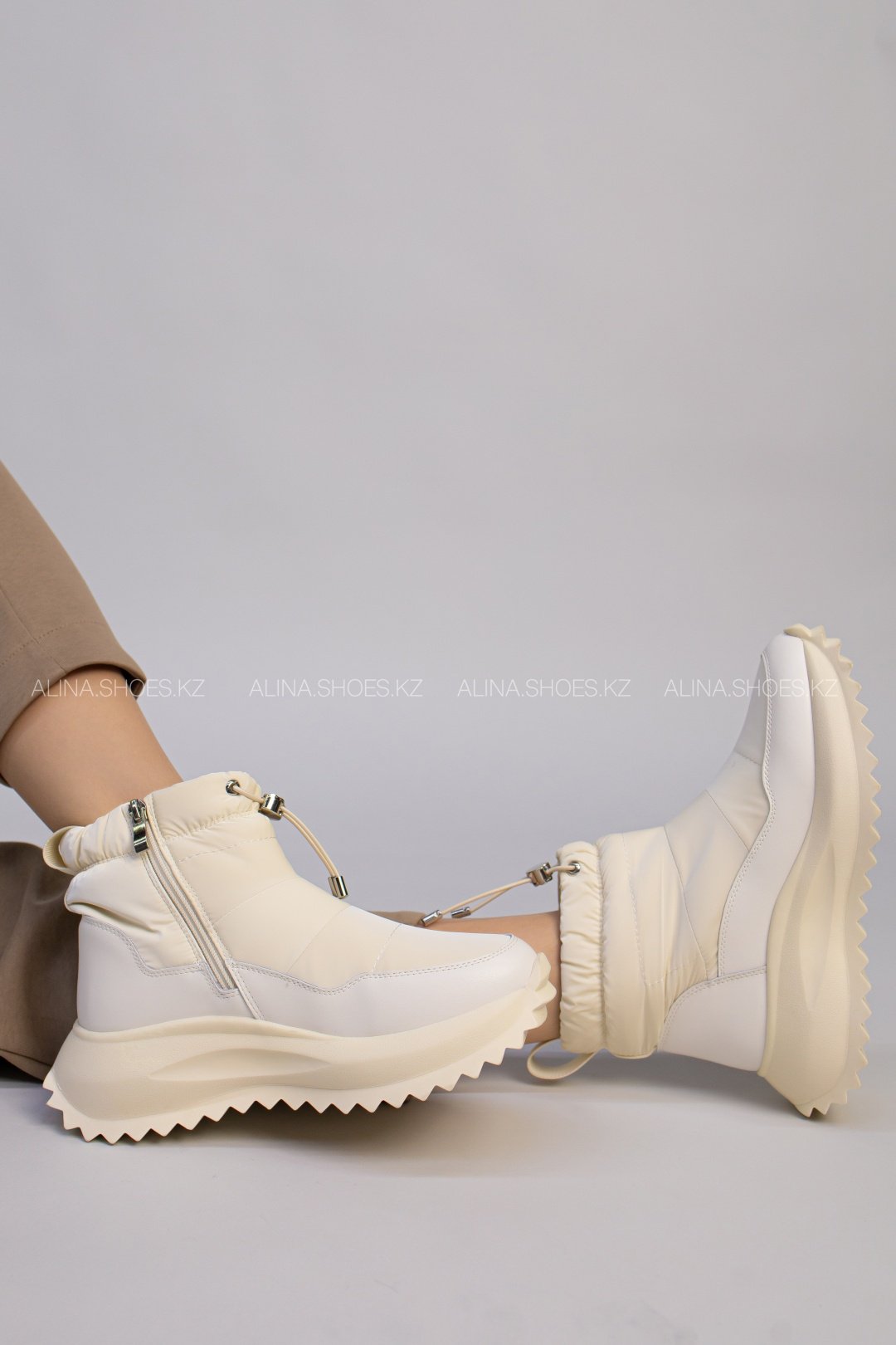 Дутики alinashoes бежевый купить,NaN