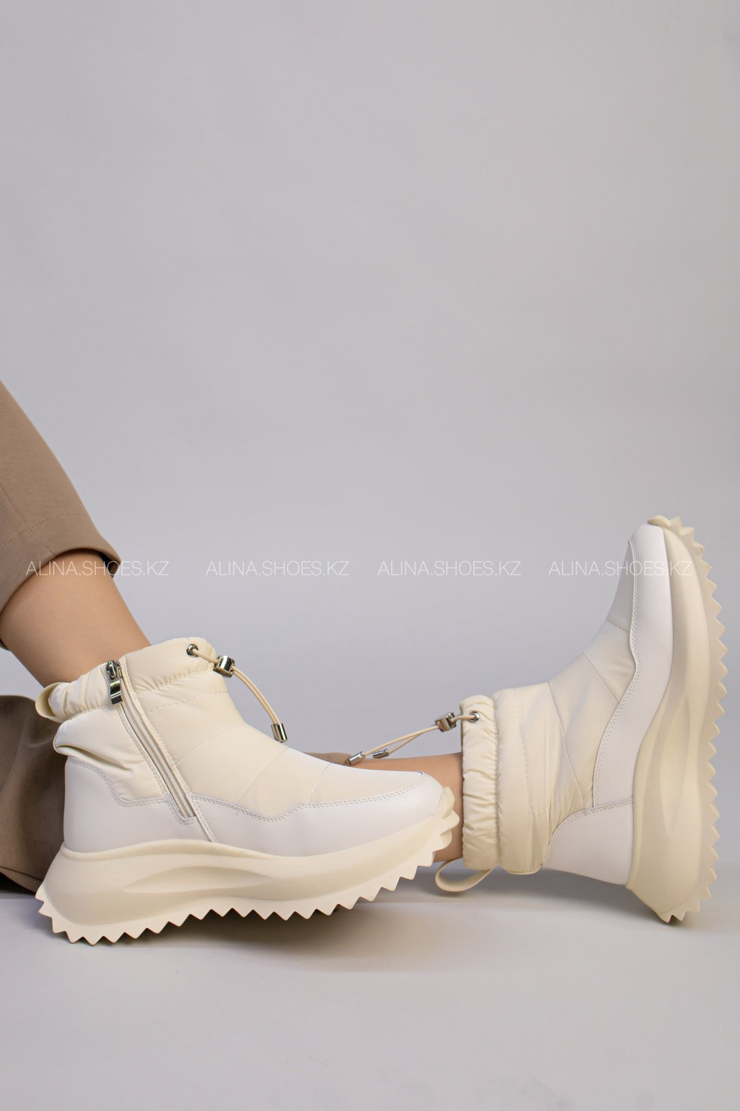 Дутики alinashoes бежевый купить,NaN