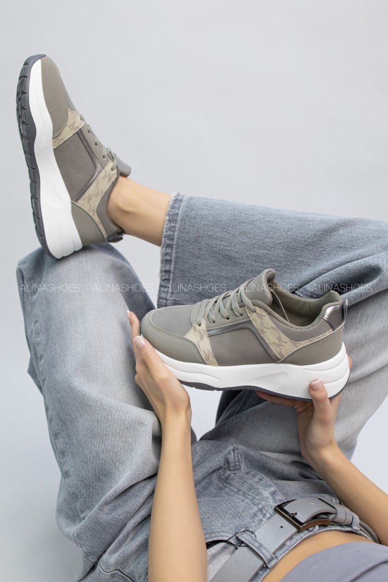 Кроссовки alinashoes серый купить,NaN