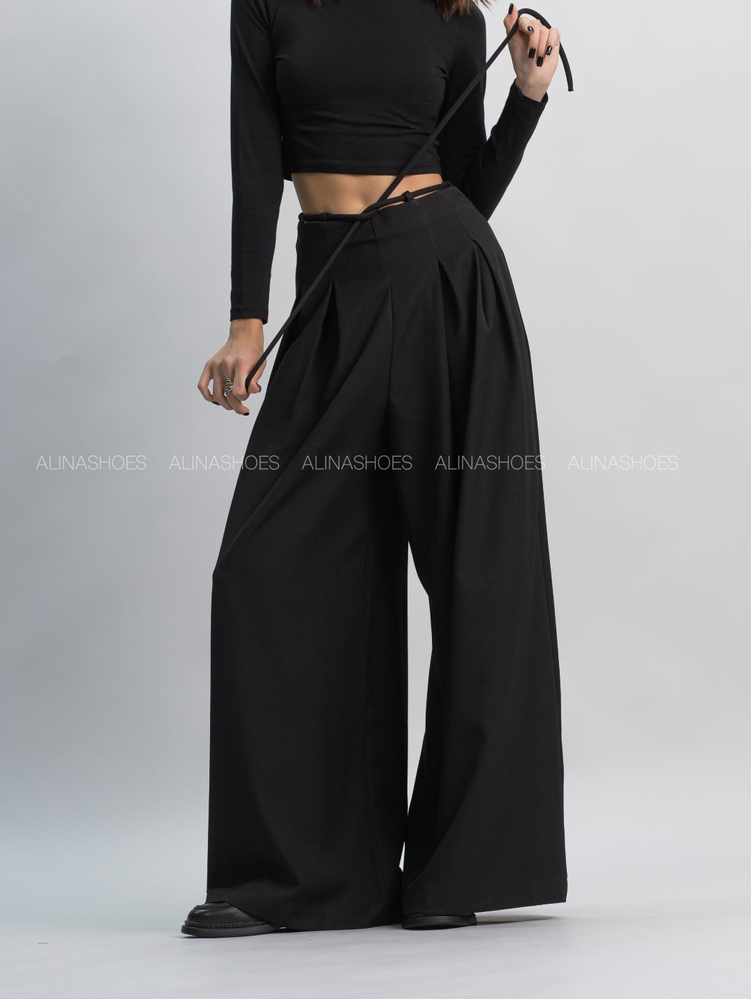 Палаццо alinashoes черный купить,NaN