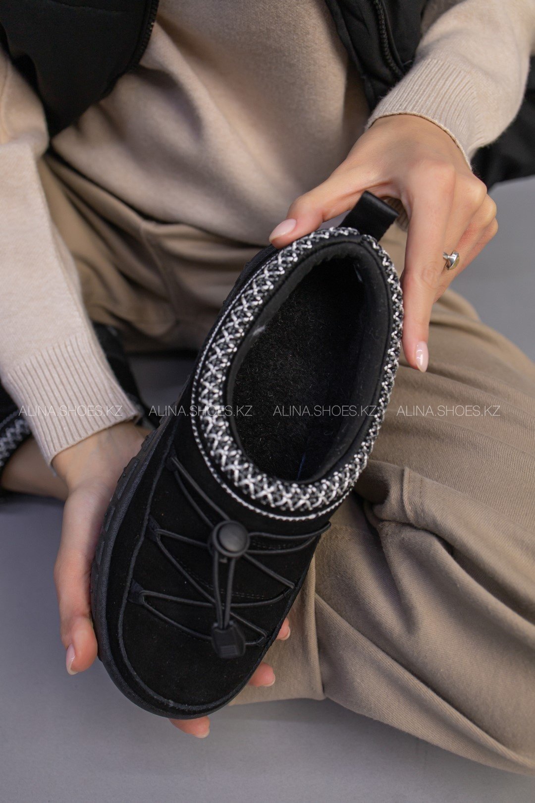 Угги alinashoes черный купить,NaN