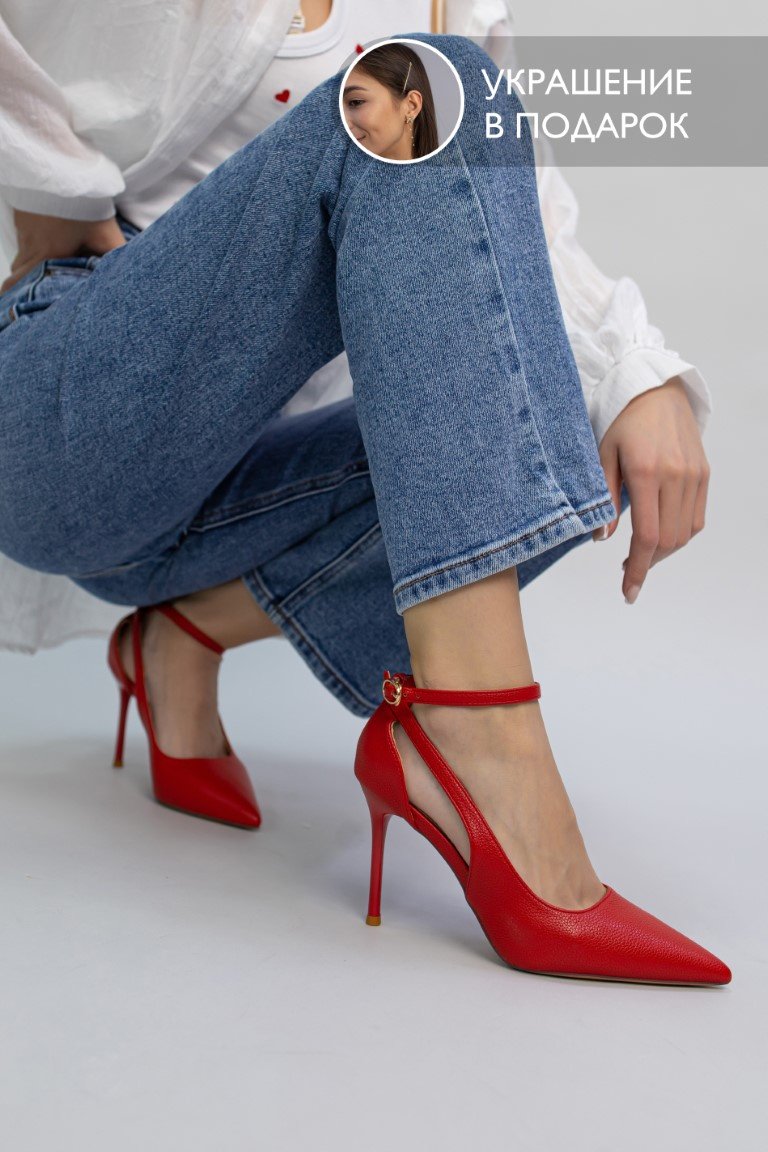 Туфли alinashoes red 35 купить,NaN