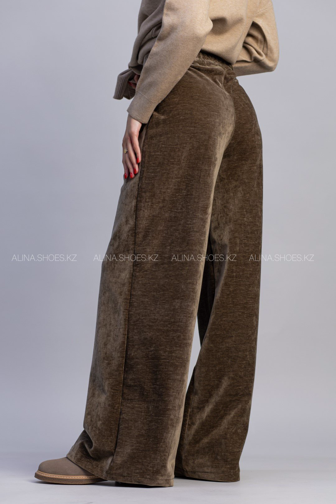 Повседневные брюки alinashoes хаки купить,NaN
