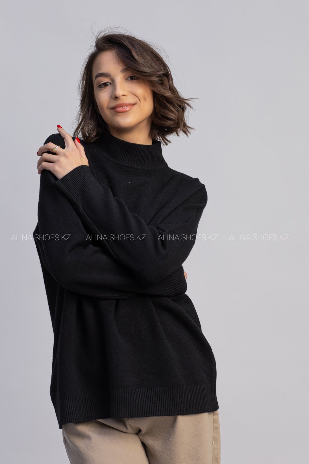 Свитер alinashoes черный купить,NaN