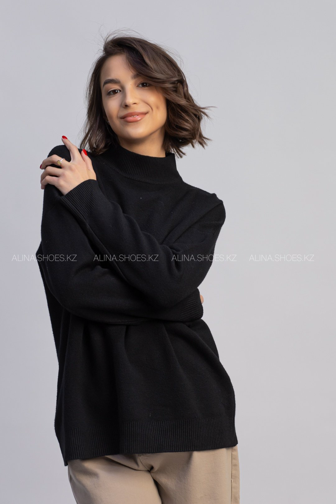 Свитер alinashoes черный купить,NaN