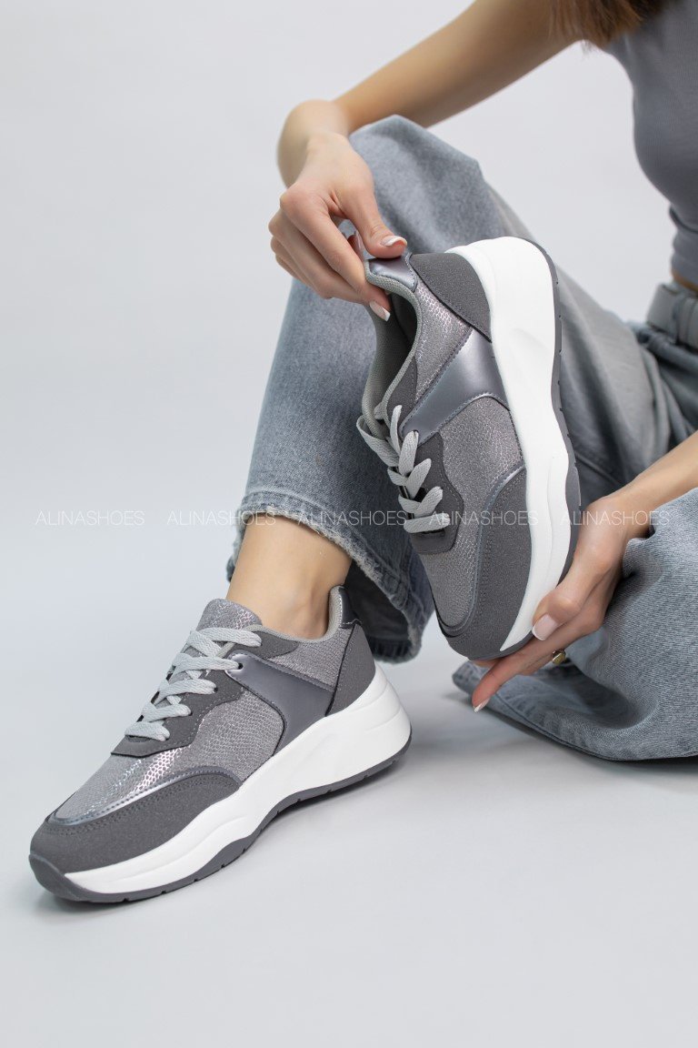 Кроссовки alinashoes серый купить,NaN