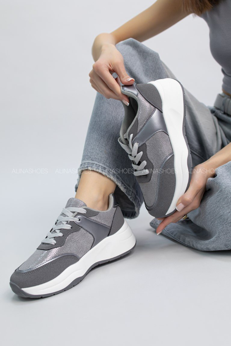 Кроссовки alinashoes серый купить,NaN