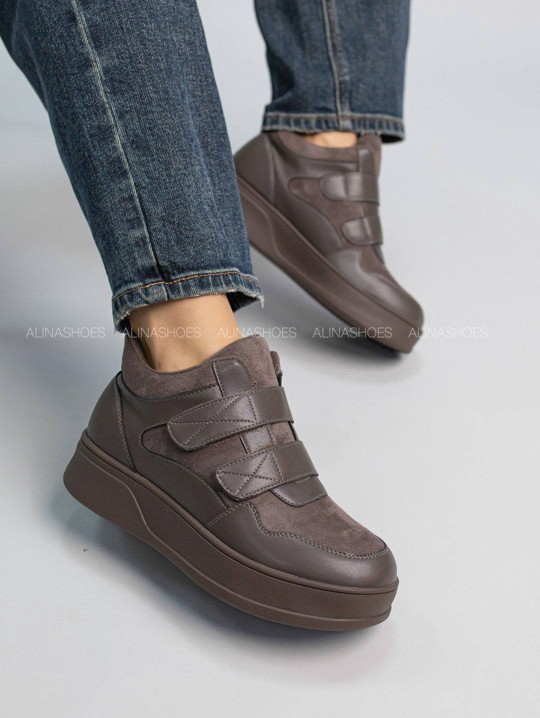 Кроссовки alinashoes коричневый купить,NaN
