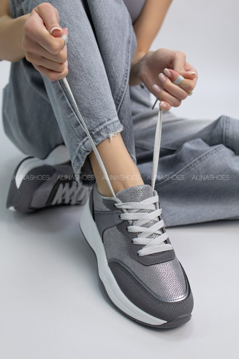 Кроссовки alinashoes серый купить,NaN