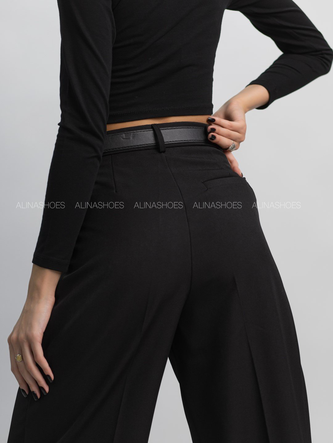 Повседневные брюки alinashoes черный купить,NaN