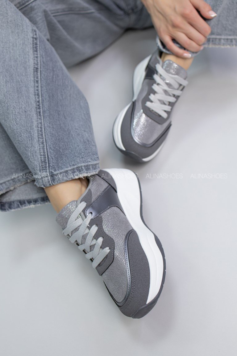 Кроссовки alinashoes серый купить,NaN