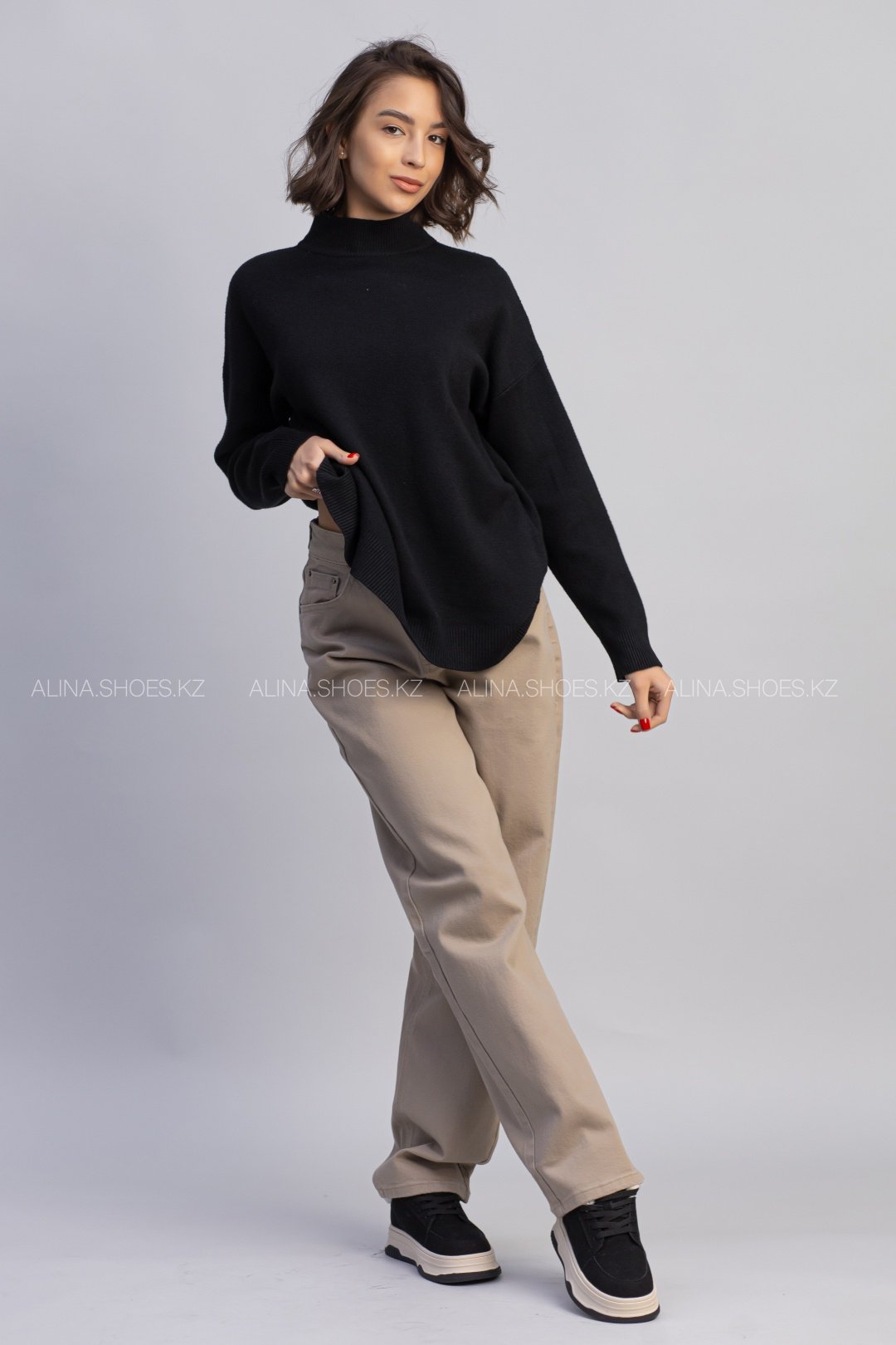 Свитер alinashoes черный купить,NaN