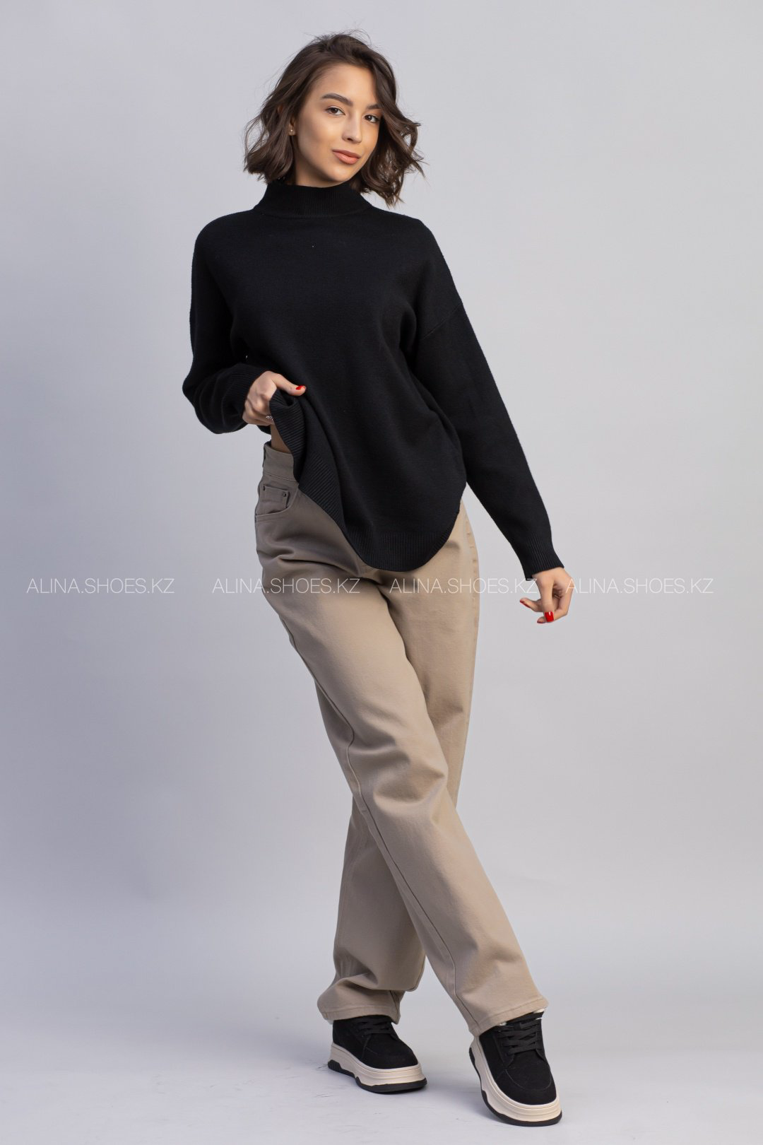 Свитер alinashoes черный купить,NaN