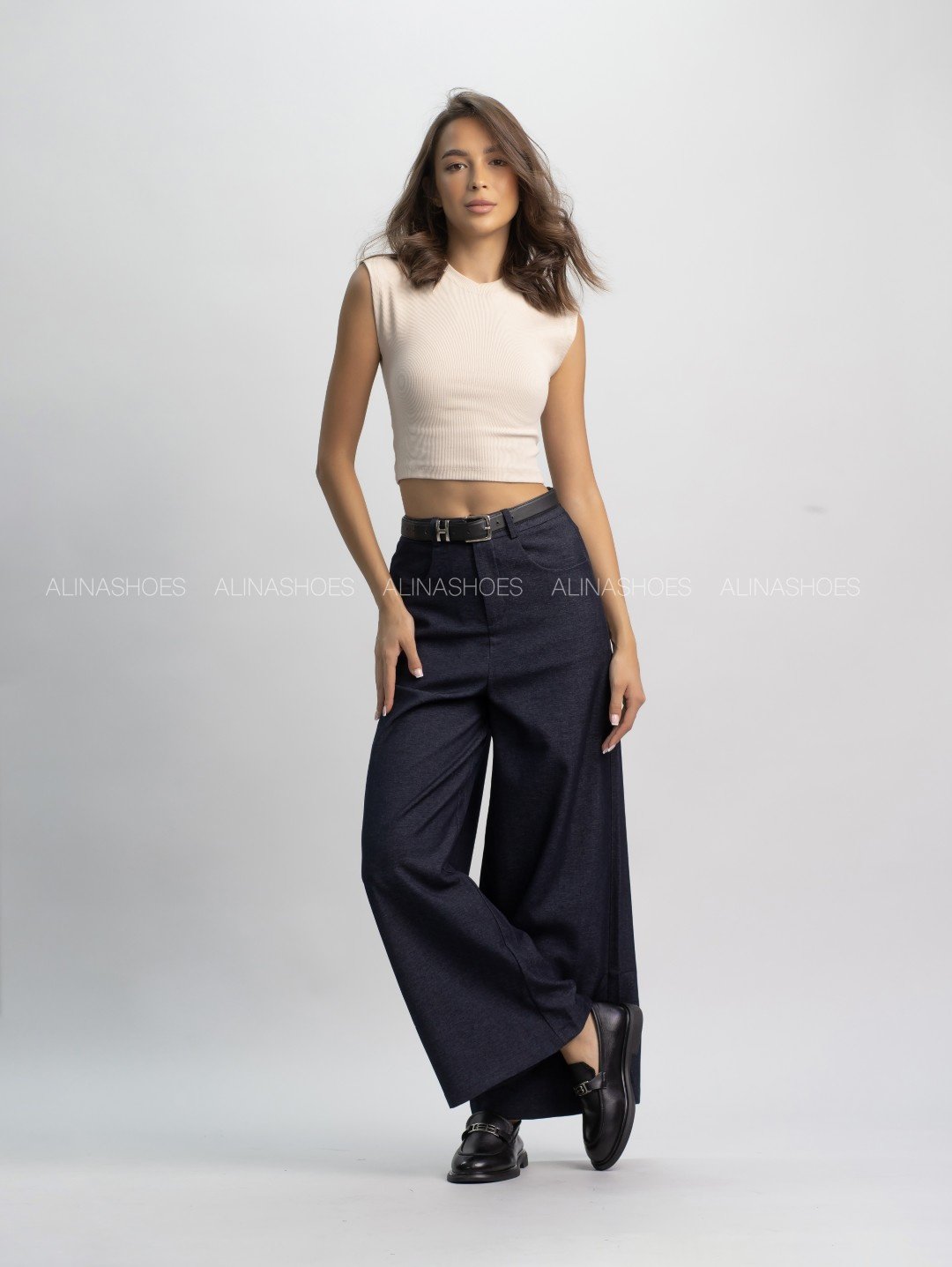 Повседневные брюки alinashoes синий купить,NaN