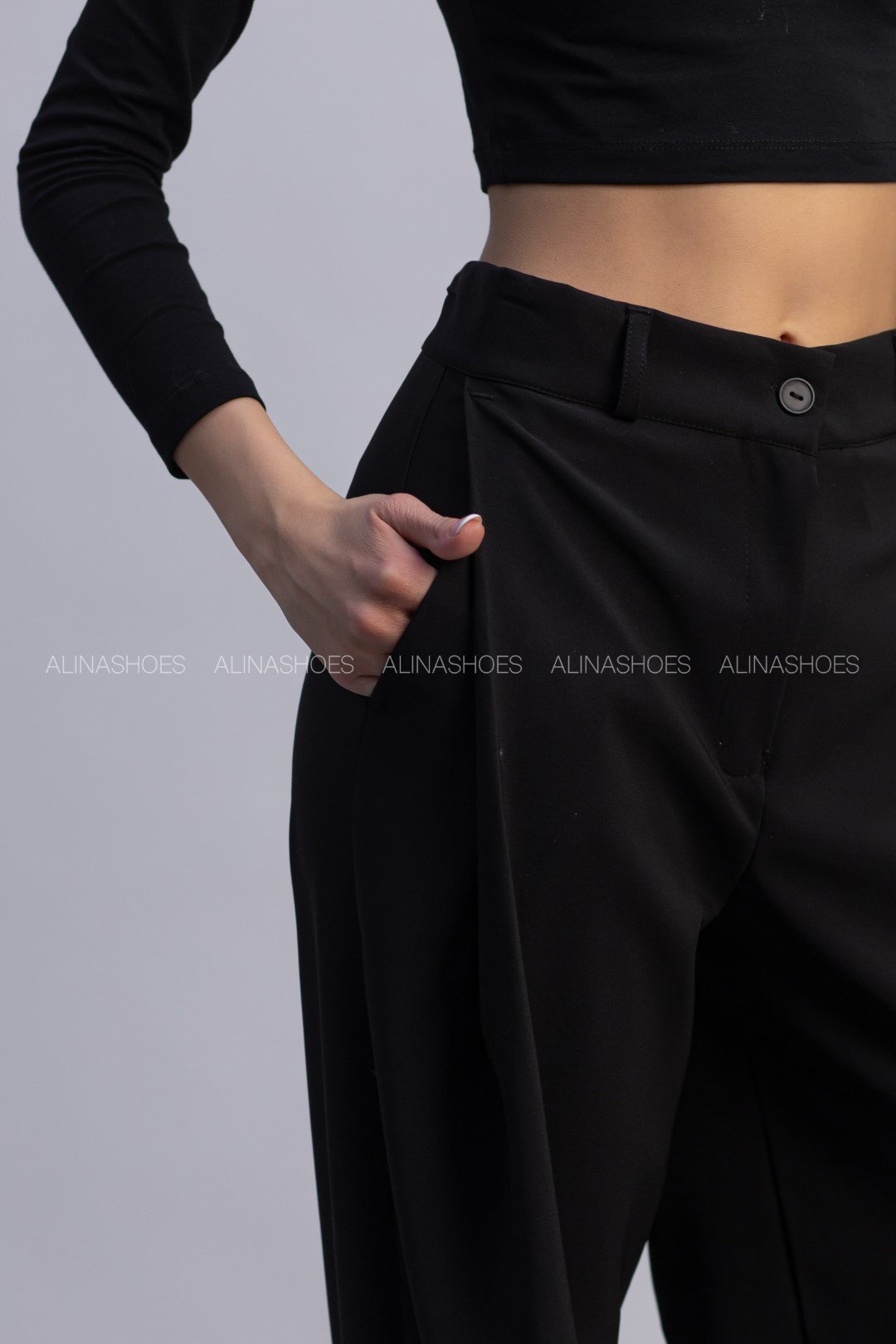 Повседневные брюки alinashoes черный купить,NaN