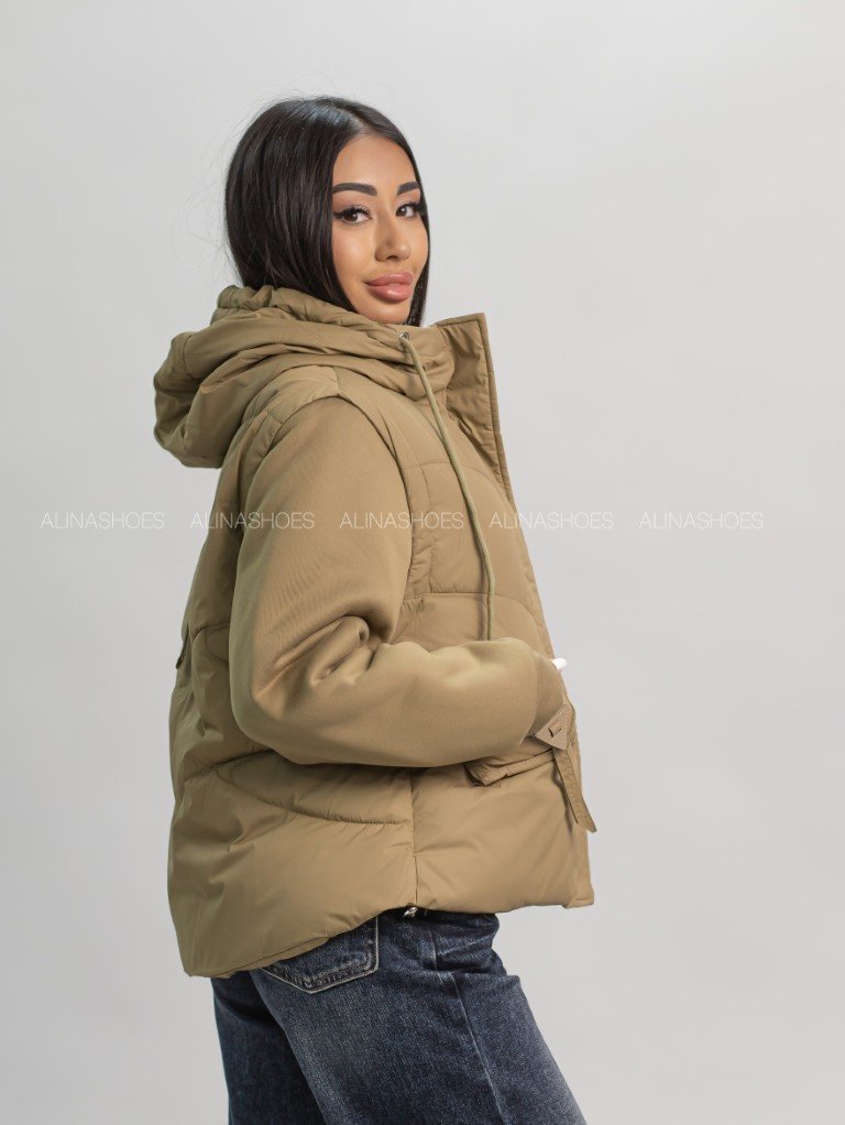 Демисезонная куртка alinashoes хаки купить,NaN
