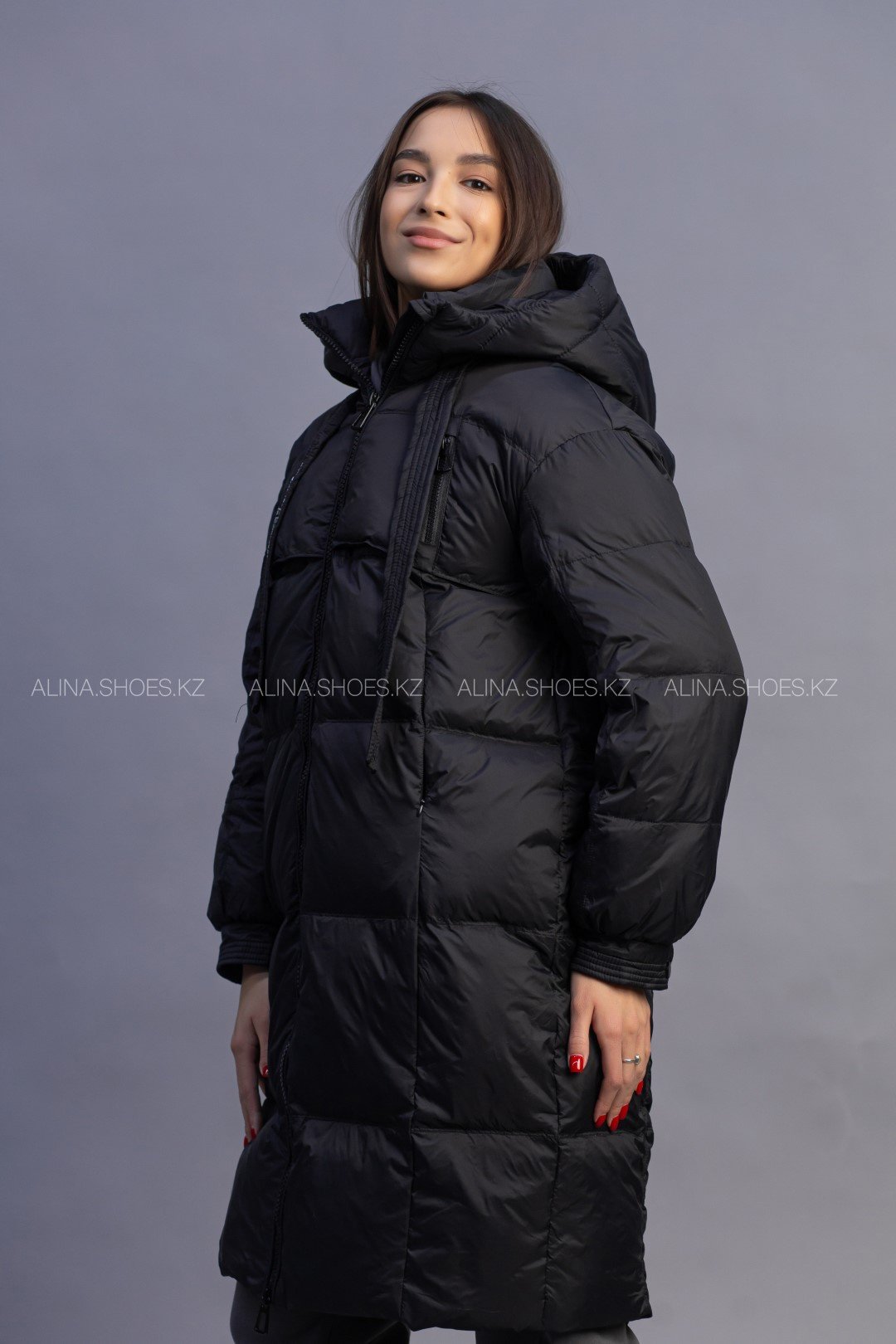 Пуховик alinashoes черный купить,NaN