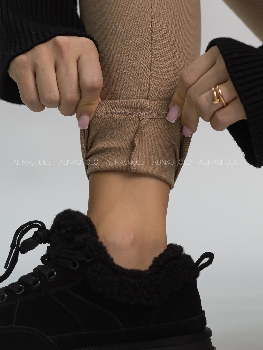 Леггинсы alinashoes бежевый купить,NaN