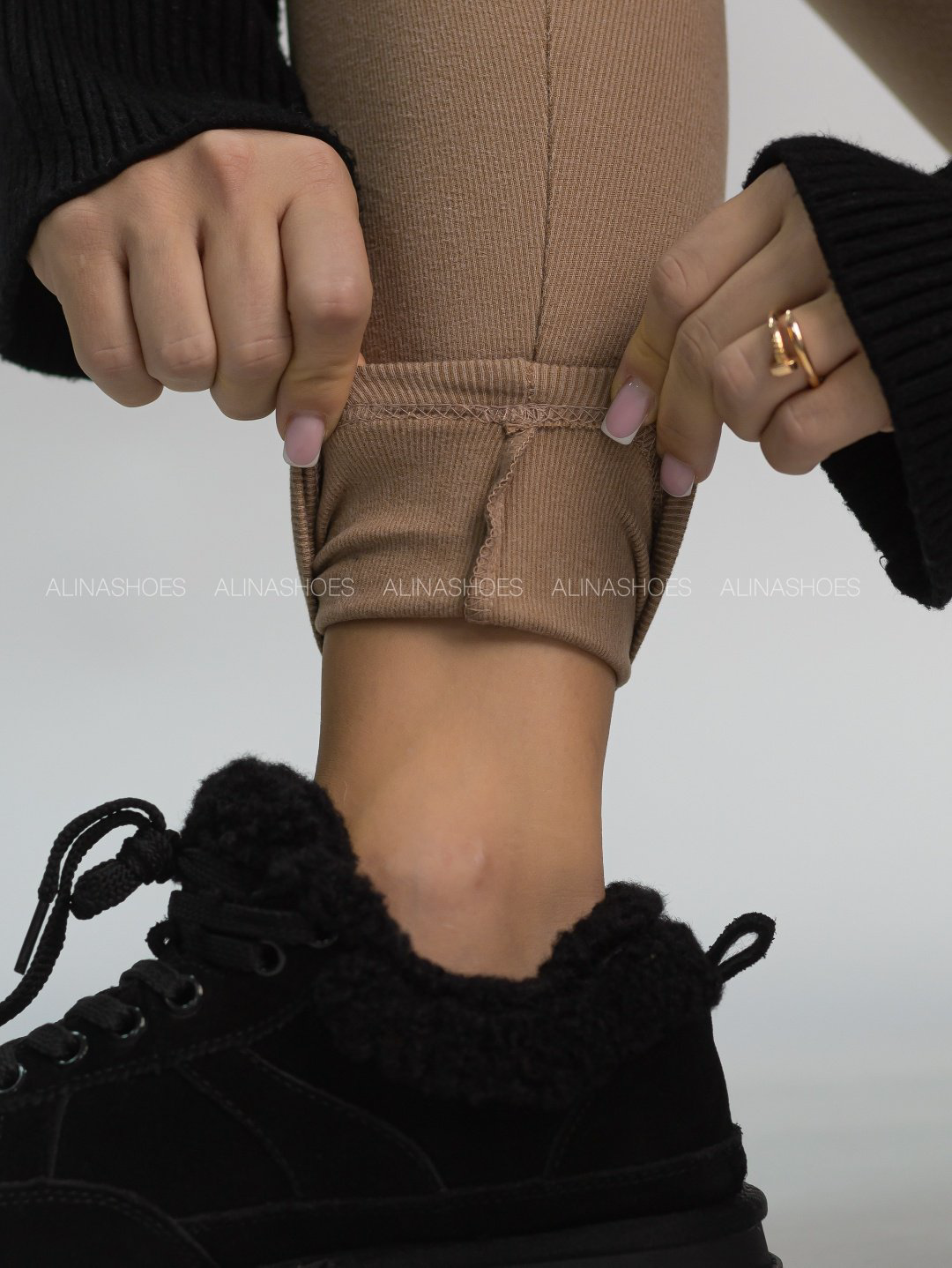 Леггинсы alinashoes бежевый купить,NaN