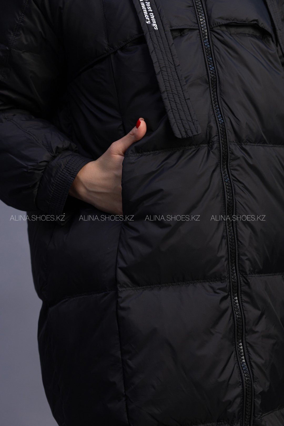 Пуховик alinashoes черный купить,NaN